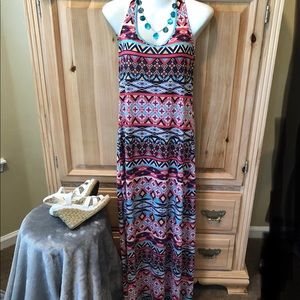 Colorfully patterned Beachy Maxi Dress